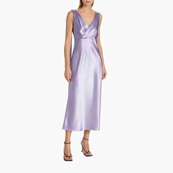 Jason Wu Collection Sleeveless Satin Midi-Dress size 6 - Picture 2 of 13
